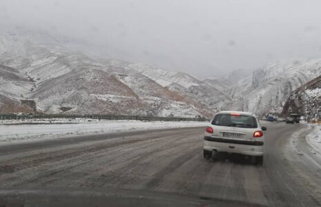 برف و باران در جادههای 9 استان کشور برف و باران