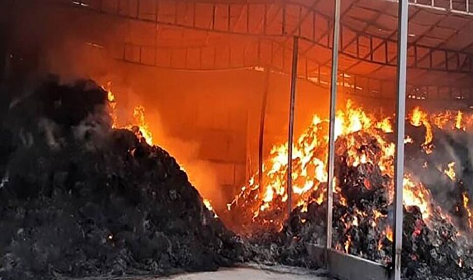 حریق گسترده در یک انبار موادشیمیایی در شهرستان پردیس