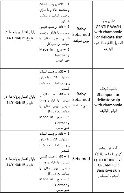 محصول آرایشی و بهداشتی غیرمجاز