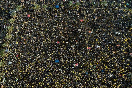 راهپیمایی پنجاه و هشتمین سالگرد تاسیس جنبش فتح فلسطین در نوار غزه