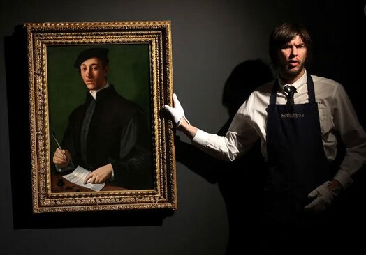 ارایه تابلوی پرتره تازه کشف شده اثر "برونزینو" یکی از هنرمندان برجسته دوره رنسانس