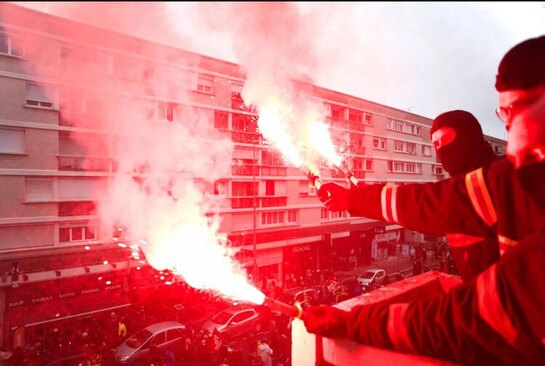 تظاهرات علیه افزایش سن بازنشستگی در شهر کن فرانسه