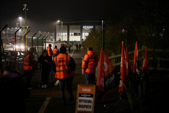 اعتصاب کارکنان شرکت آمازون در انگلیس