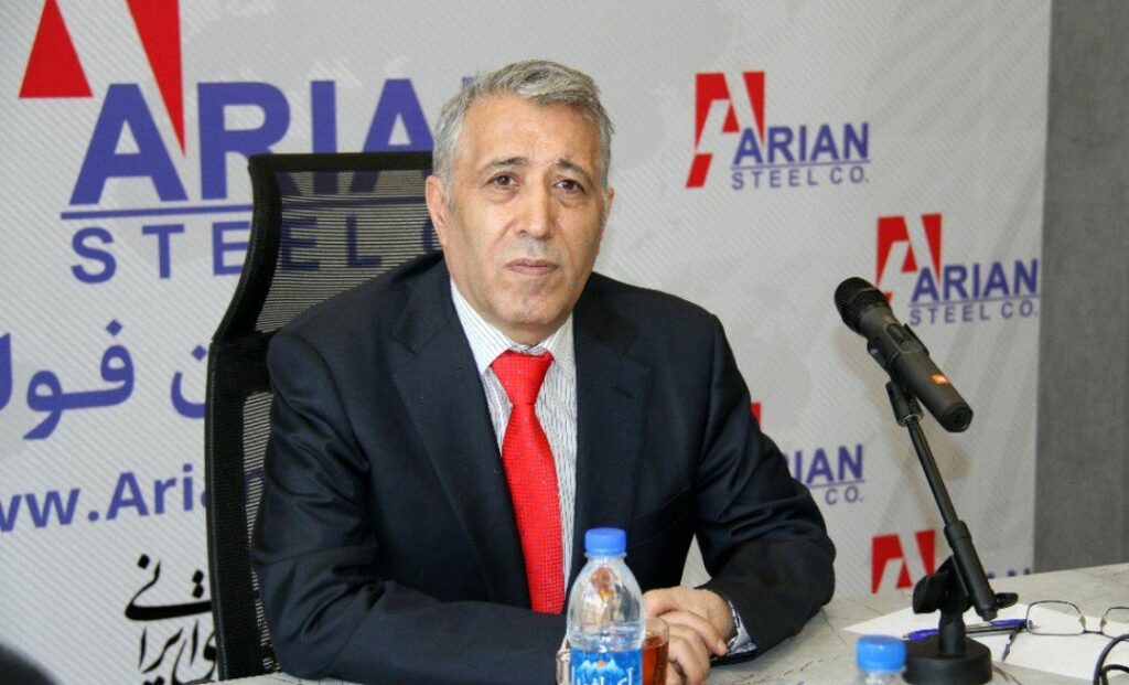 بهمن قاسمی مدیر عامل آریان فولاد
