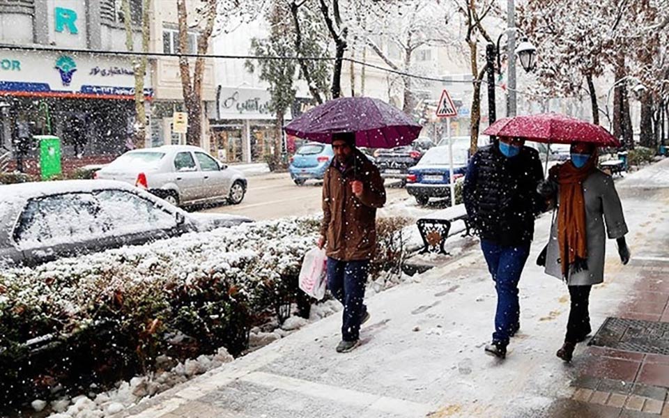 تنفس هوای ناسالم در روز برفی پایتخت