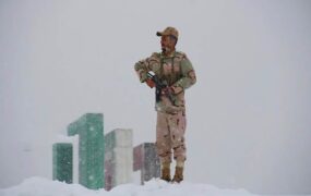 حافظان امنیت در سرمای استخوان سوز