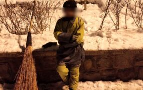 کودک رفتگر لباس شهرداری