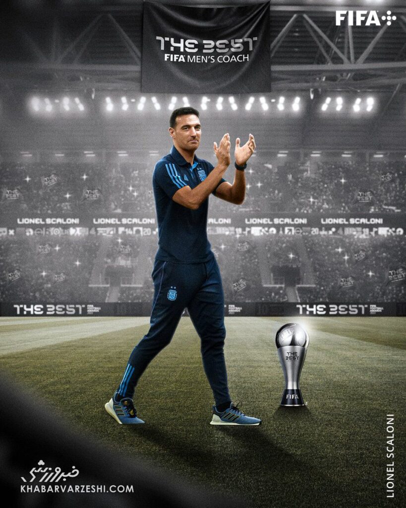 جایزه بهترین مربی مردبه لیونل اسکالونی سرمربی تیم ملی آرژانتین