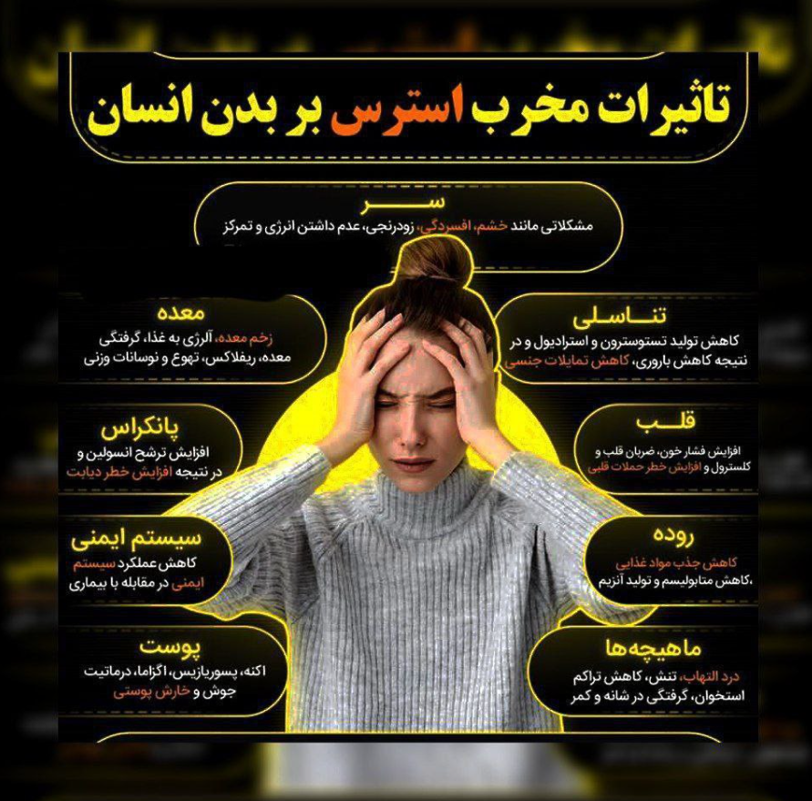 تأثیرات مخرب استرس بر بدن انسان