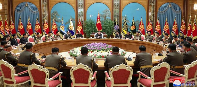 سخنرانی رهبر کره شمالی درجلسه کمیسیون مرکزی نظامی حزب حاکم کارگران 