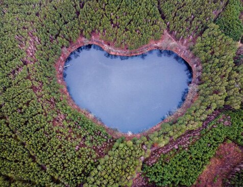 دریاچه ای کوچک در لهستان