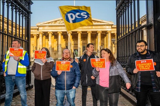 پیوستن کارمندان موزه بریتانیا به اعتصابات سراسری برای افزایش حقوق و دستمزد