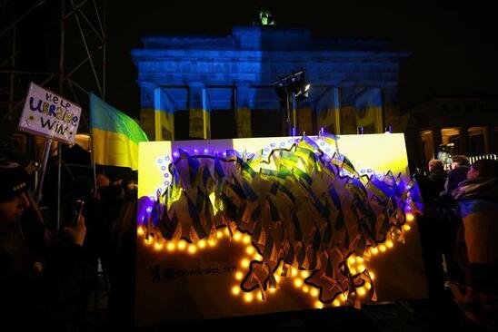 گردهمایی های اعتراضی در نخستین سالگرد آغاز جنگ اوکراین در شهرهای برلین، بلگراد و توکیو