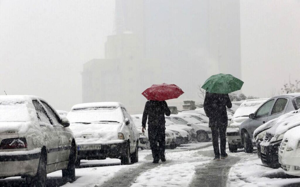 بارش برف و باران در اکثر استان‌های کشور