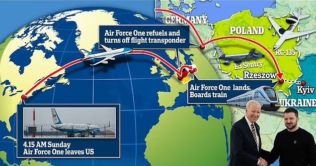 سفر مخفیانه جو بایدن به اوکراین از چه مسیری و چگونه انجام شد؟ جزئیات سفر مخفیانه بایدن به اوکراین