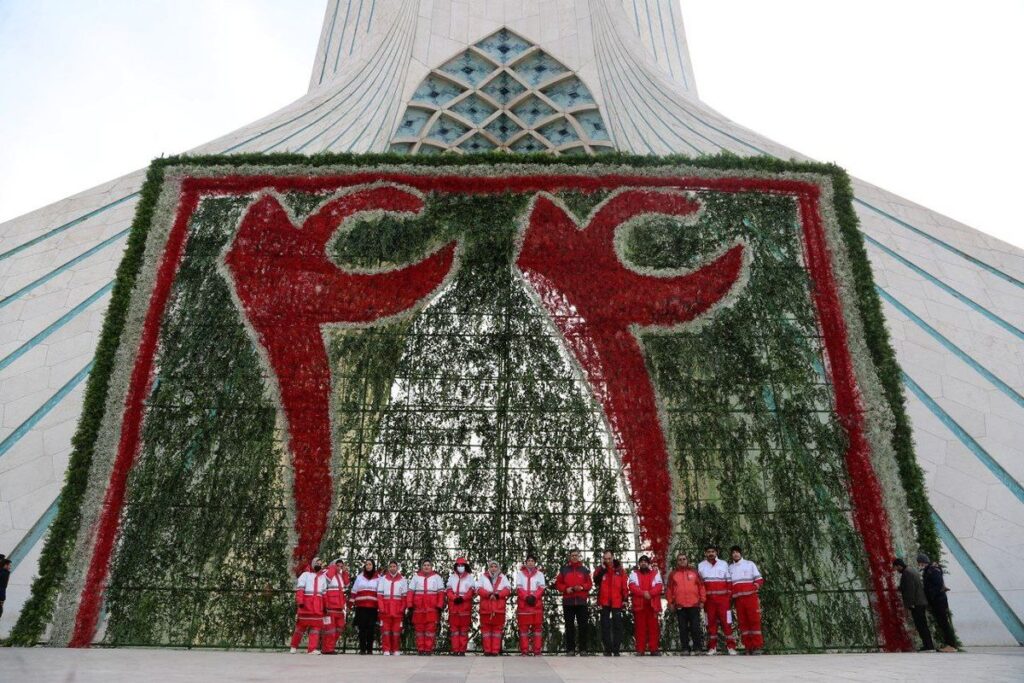 حضور+هلال+احمر+استان+تهران+در+راهپیمایی+۲۲+بهمن