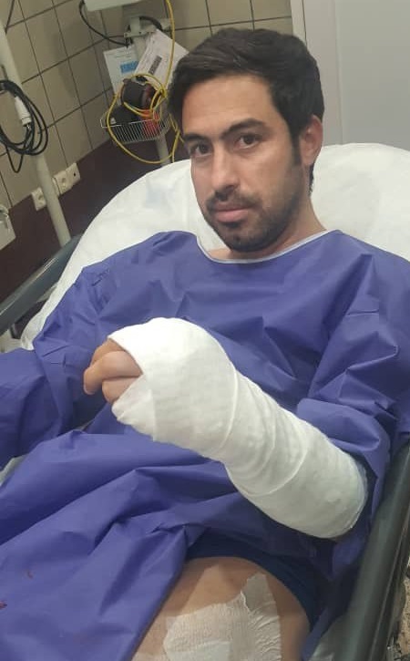 خسرو حیدری چاقو خورد