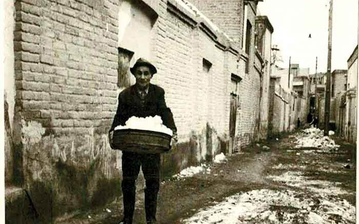 خیابان‌های تهران قدیم در روزهای برفی