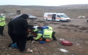 واژگونی اتوبوس حامل زوارکربلا