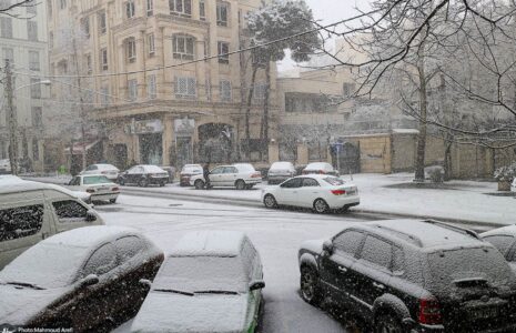 گزارشی از شرایط خیابان ها در روز برفی تهران