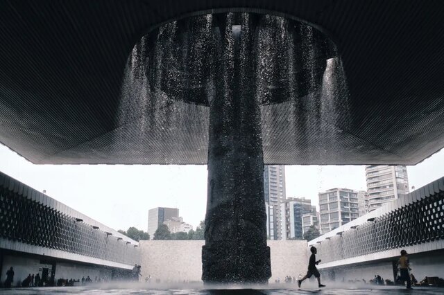 نمای آبی ال پاراگواس در موزه ملی آنتروپولوژی