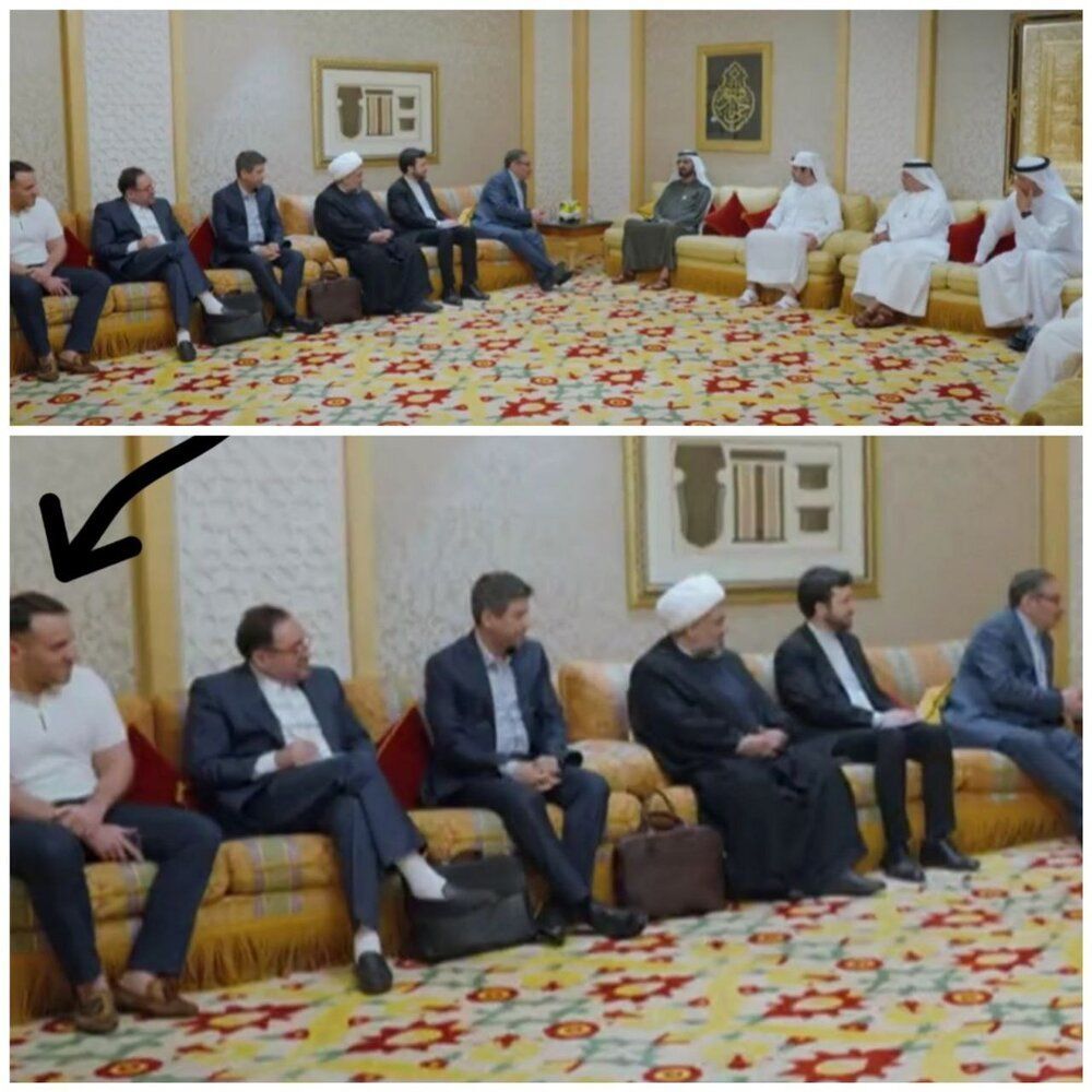 دیپلمات ایرانی بدون جوراب و تیشرت آستین کوتاه 