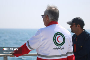 مانور امداد و نجات دریایی در جزیره کیش