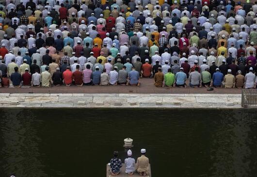 نخستین نماز جمعه ماه مبارک رمضان در مسجد جامع شهر دهلی هند