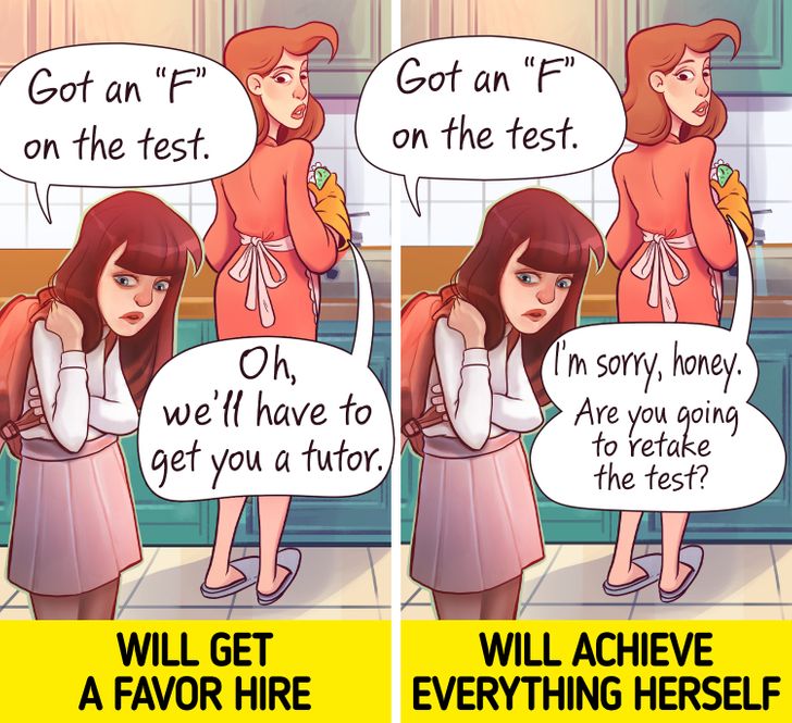 تشویقش کنید مشکلاتش را خودش حل کند