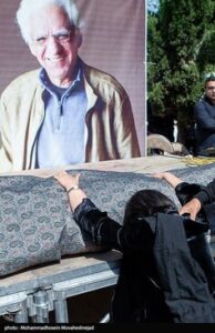 تصاویری از مراسم خاکسپاری مرحوم کیومرث پوراحمد