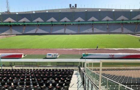 رفع پلمپ طبقه دوم سکوهای ورزشگاه آزادی ورزشگاه ازادی