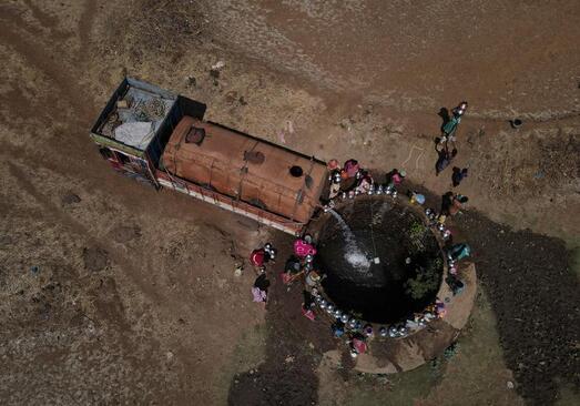 بحران کم آبی و خشکسالی در هند. 