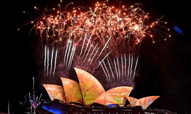 آتش بازی در جریان جشنواره ای در سیدنی استرالیا