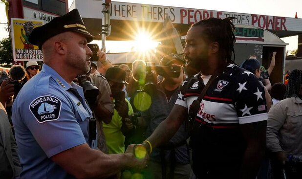 برگزاری مراسم سومین سالگرد قتل "جورج فلوید" شهروند سیاه پوست آمریکایی به دست پلیس آمریکا در شهر مینیاپولیس