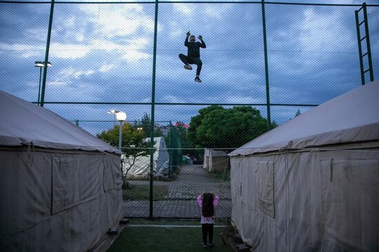 اردوگاه اسکان زلزله زدگان در شهر قهرمان ماراش ترکیه