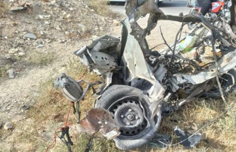 بقایای خودروی ساخت ایران