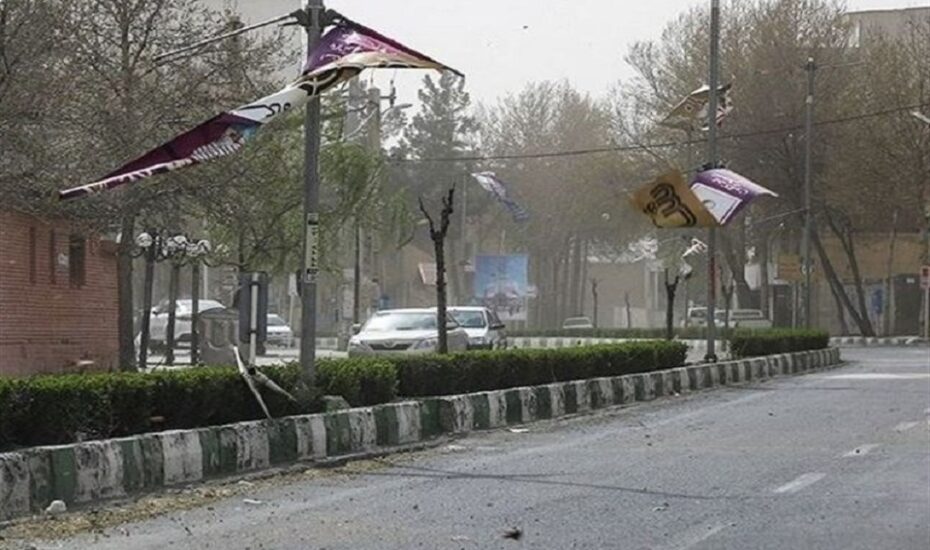 وقوع تندباد لحظه‌ای‌ در تهران، البرز و قم