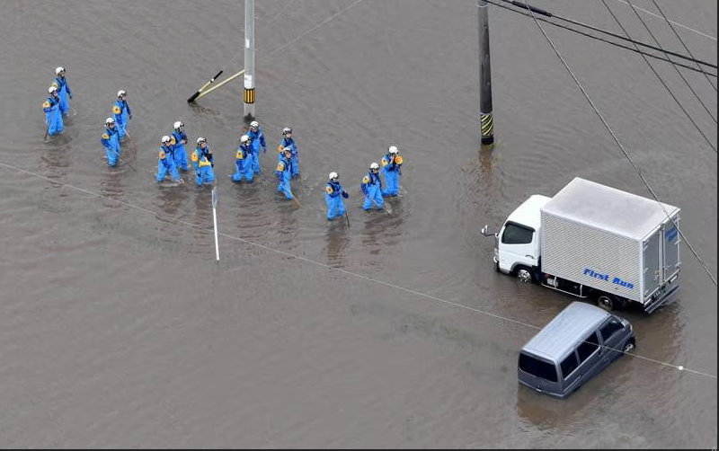 عملیات نجات در ایچی قسمت مرکزی ژاپن