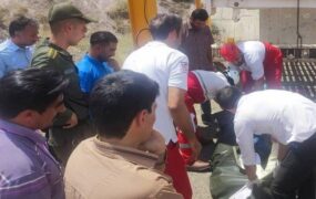 2 کشته سقوط قطعه فلزی