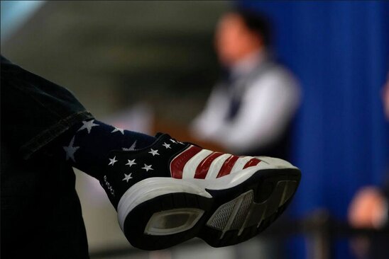 سخنرانی تبلیغاتی ران دسانتیس یکی از نامزد های جمهوریخواه انتخابات ریاست جمهوری 2024 آمریکا