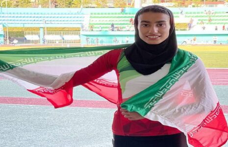 مدال نقره دو و میدانی آسیا برای بانوی ایرانی مدال نقره دو و میدانی آسیا برای بانوی ایرانی