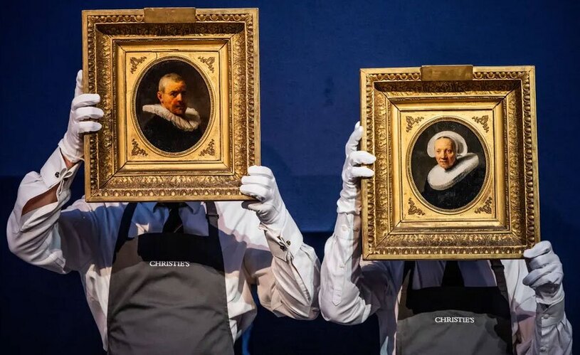 یک جفت تابلو پرتره "رامبراند" در انگلیس