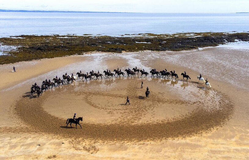 تمرین اسب  گارد سواره نظام انگلیس