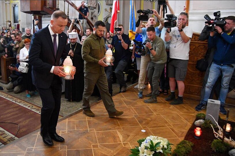 روسای جمهوری لهستان و اوکراین