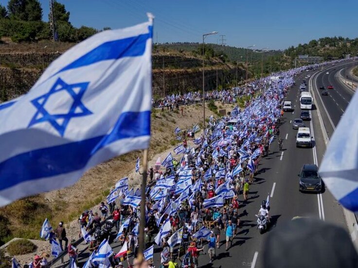 تظاهرات اسراییل علیه نتانیاهو