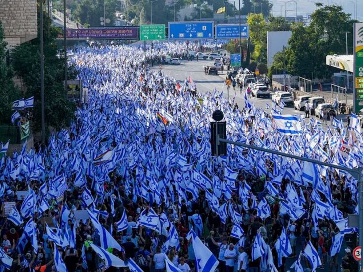 تظاهرات اسراییل علیه نتانیاهو