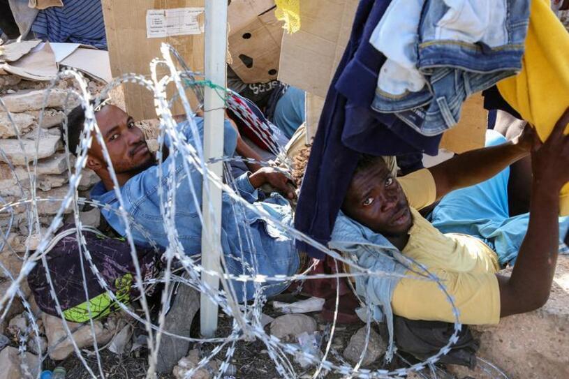 پناهجویان آفریقایی در سواحل لیبی