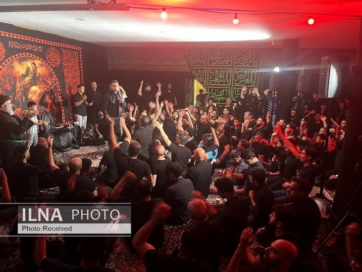 مراسم شب عاشورای حسینی در شهر لاهه هلند