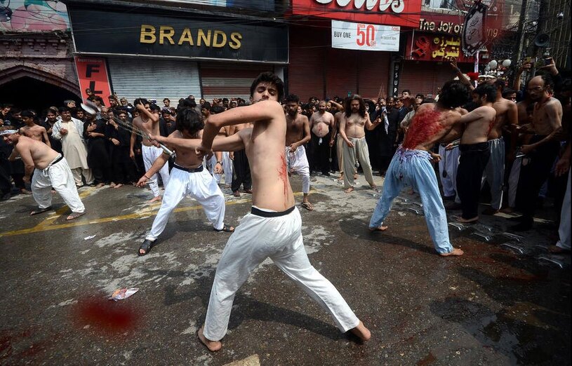 عزاداری روز عاشورا در پیشاور 