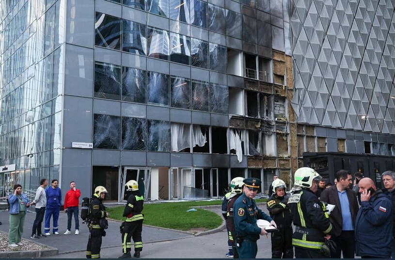 حمله پهپادی اوکراین به برج های تجاری مسکو